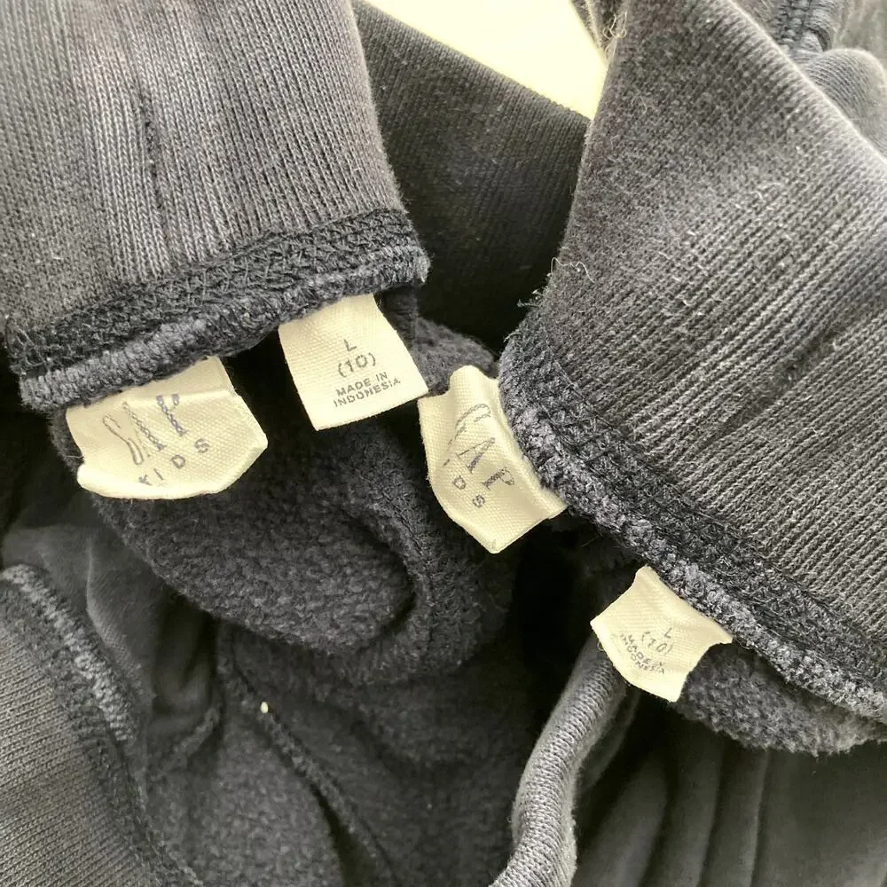 Gap Kids Logo Sweatpants Bundle - Navy Blue - Large 10